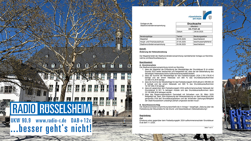Wie die Stadt Rüsselsheim am Main das Geld der Bürger verwendet